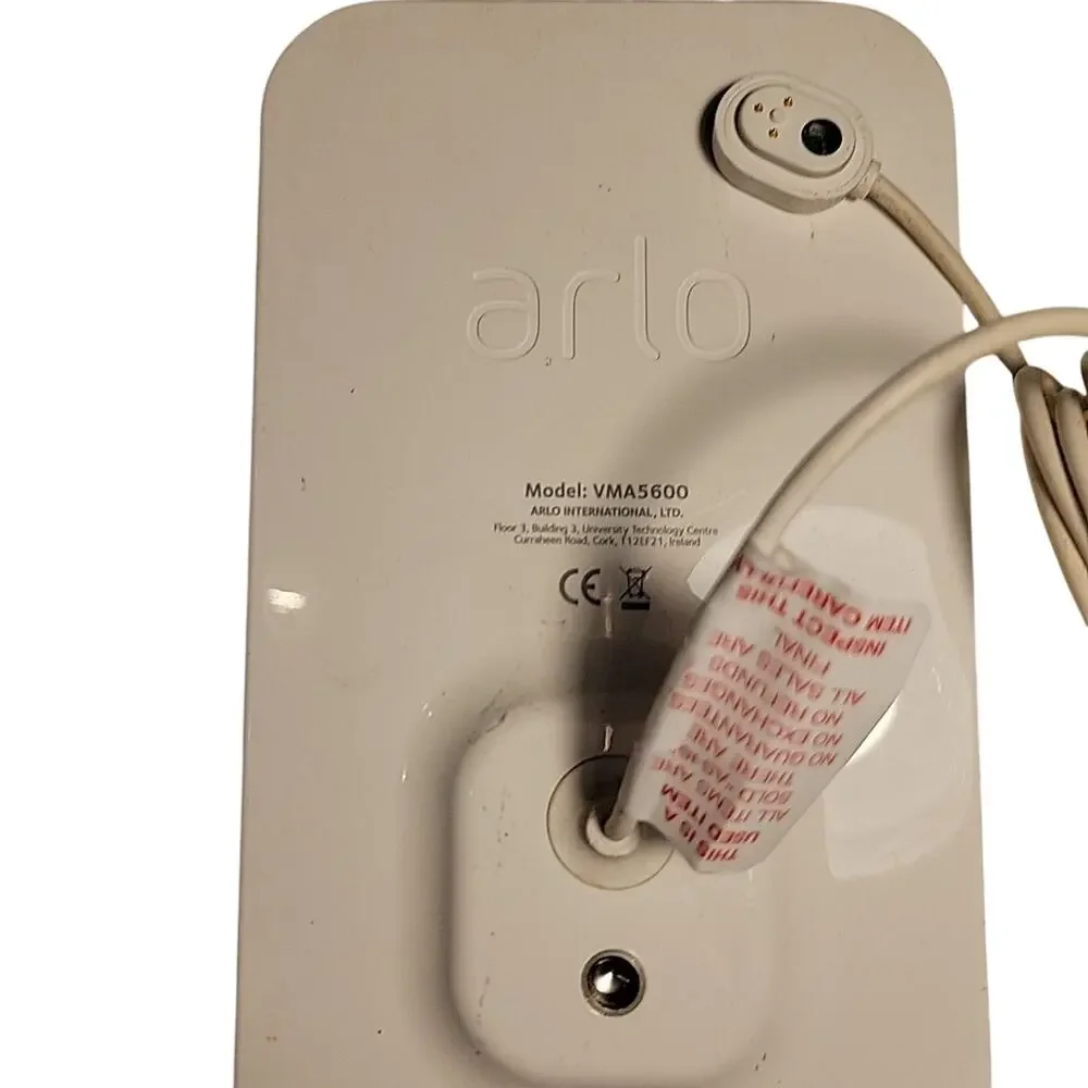 ARLO Solar Panel Charger Replacement VMA5600 -rounded - white USED NOT TESTED